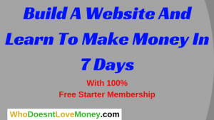 Build A Website And Learn To Make Money In 7 Days | WhoDoesntLoveMoney.com